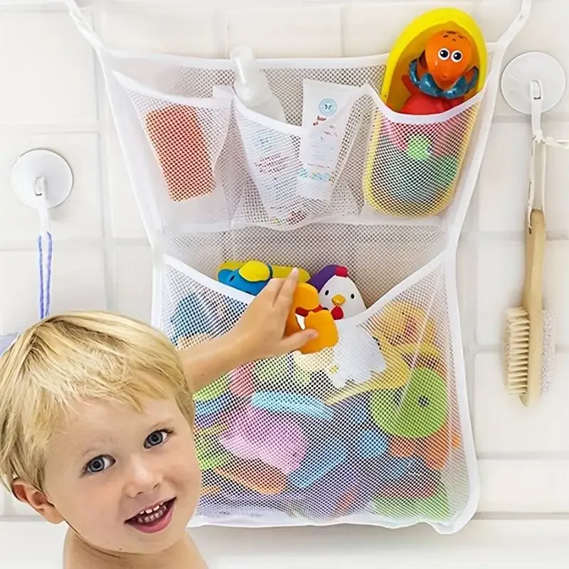 Home Goods Bathroom Storage - Mainan mandi mandi bayi putih, jaring
