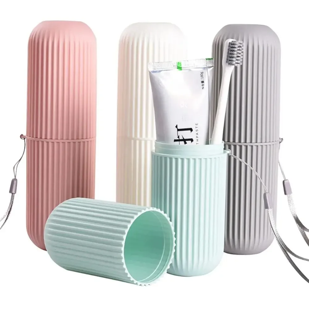Home Goods Bathroom Storage - Tempat Sikat Gigi Portabel untuk Perjalanan,