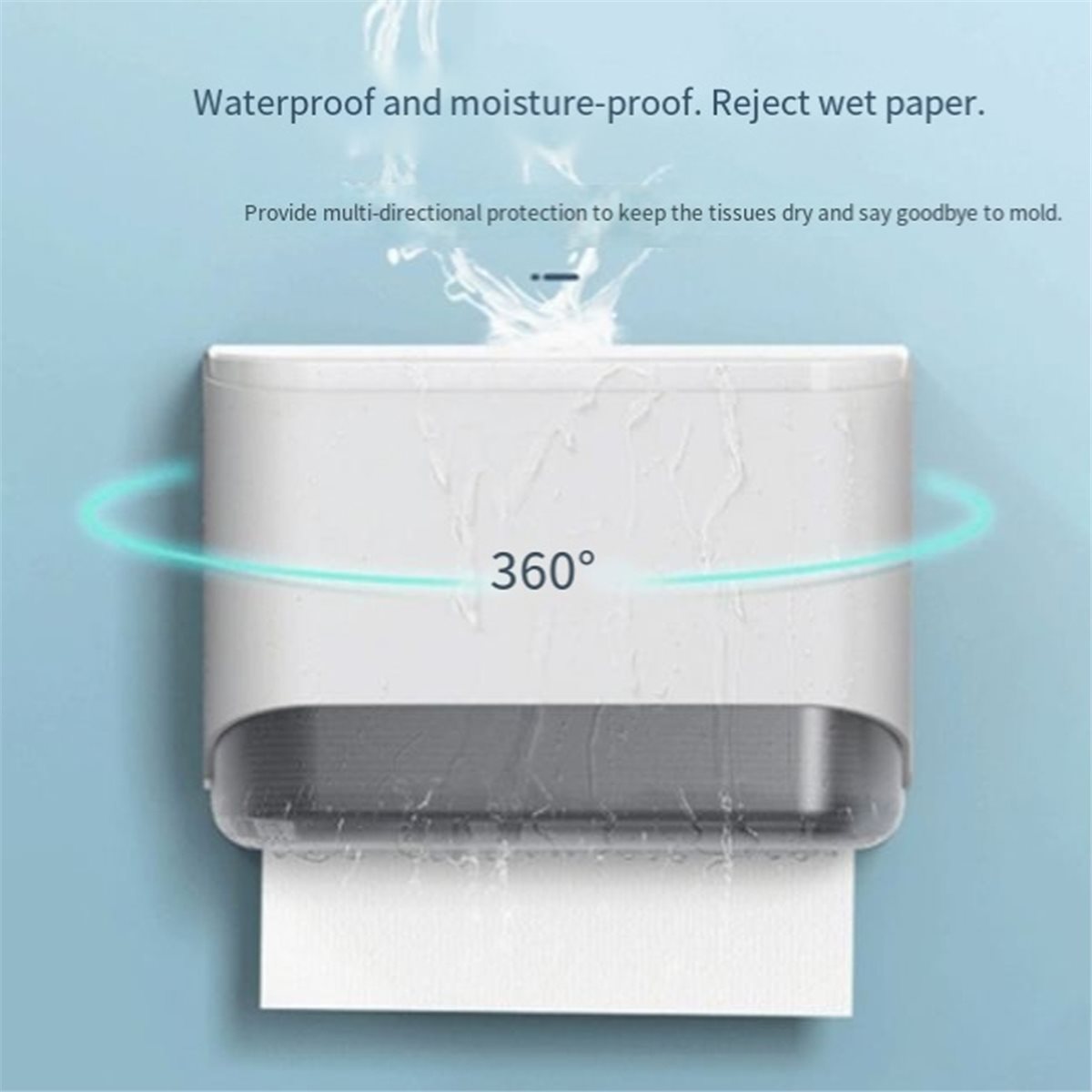 Home Bathroom Towel Dispenser - Dispenser Tisu Dinding, Kotak Penyimpanan Tisu