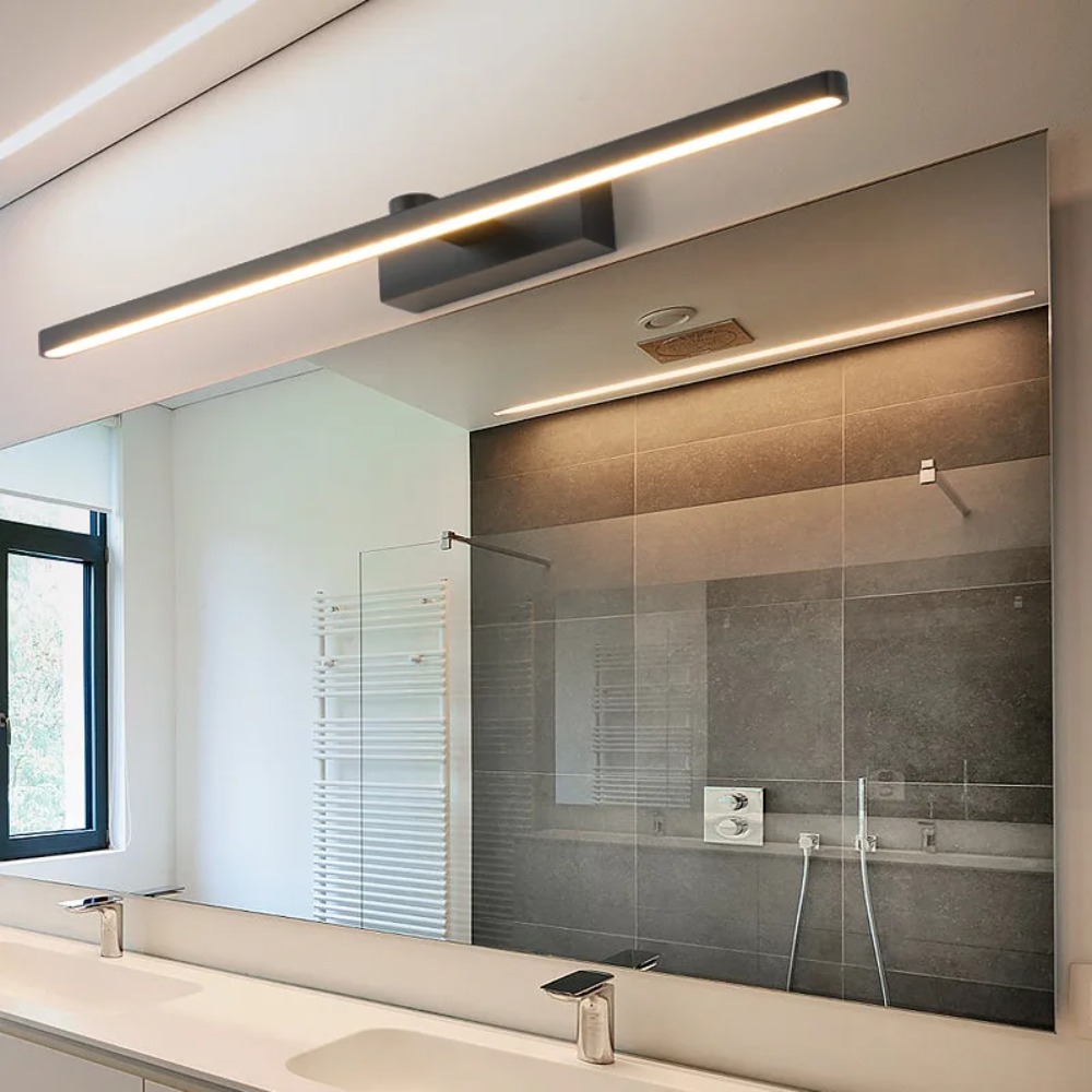 Home Bathroom Vanity - JOYINLED Lampu Cermin LED Hitam 40CM