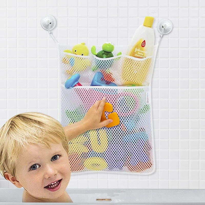 Home Goods Bathroom Storage - Mainan mandi mandi bayi putih, jaring