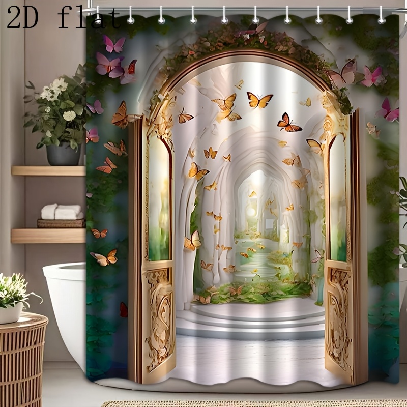 Home Bathroom Partition - 1 buah tirai kamar mandi dengan