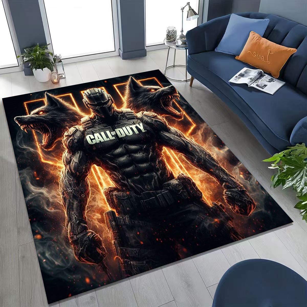 Home Bathroom Called - Karpet Seni Kartun Call of Duty