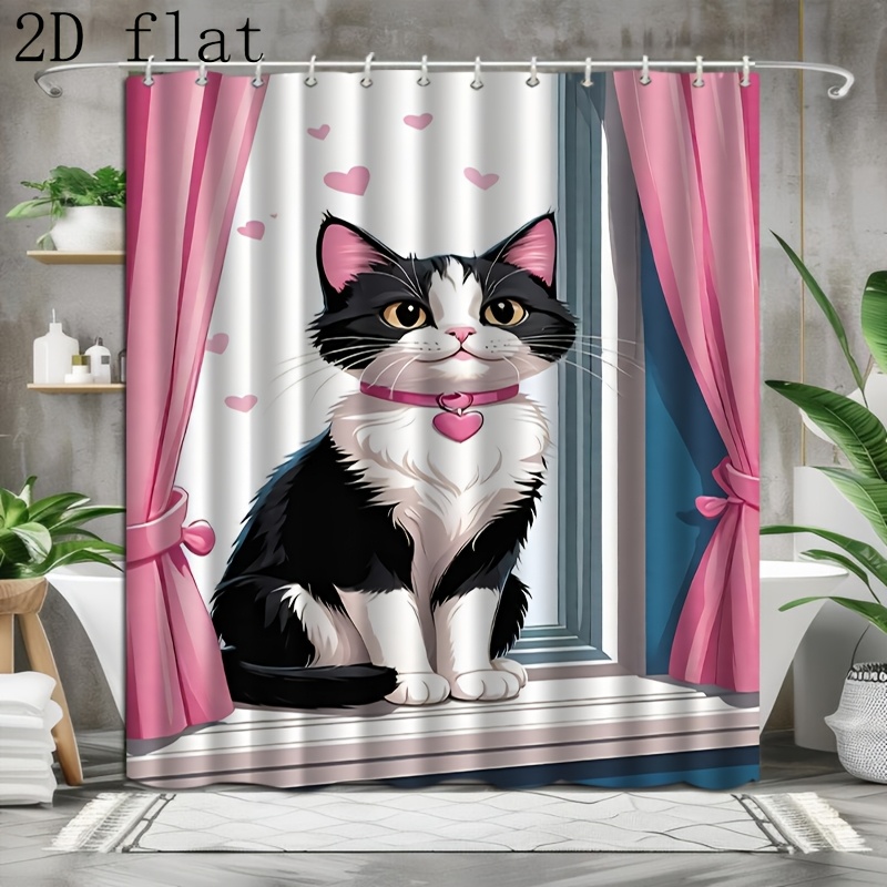 Home Bathroom Partition - Tirai Kamar Mandi 2D, 1 buah,