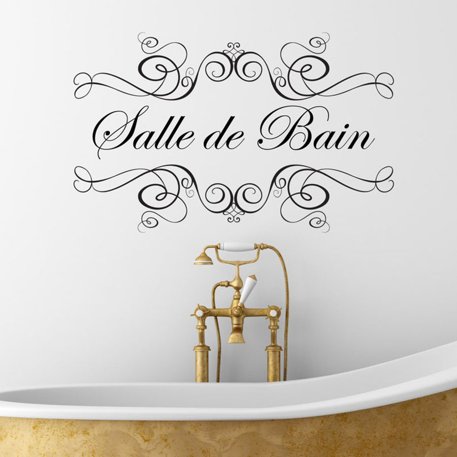 Home Bathroom Tiles - Stiker Dinding Kamar Mandi dengan Kutipan