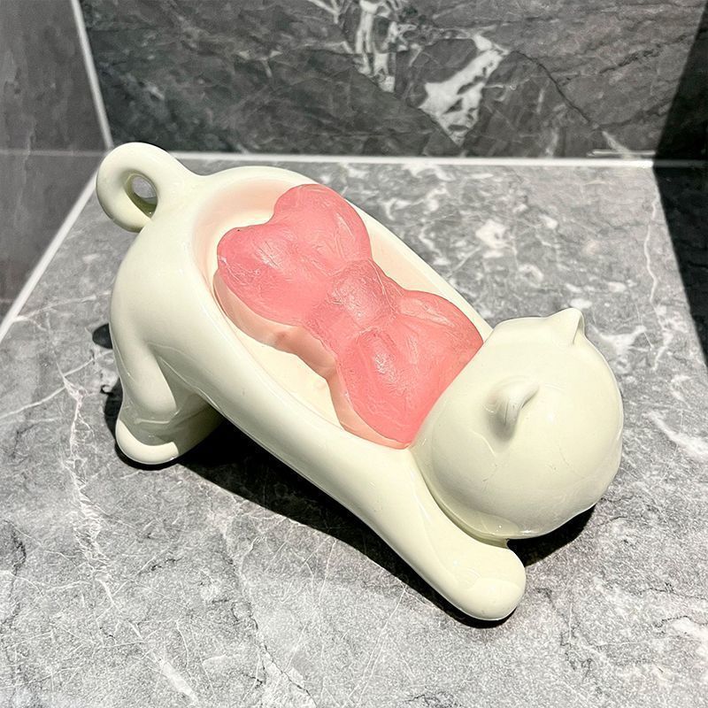 Home Bathroom Gadgets - Tempat Sabun Kucing Lucu, Wadah Sabun