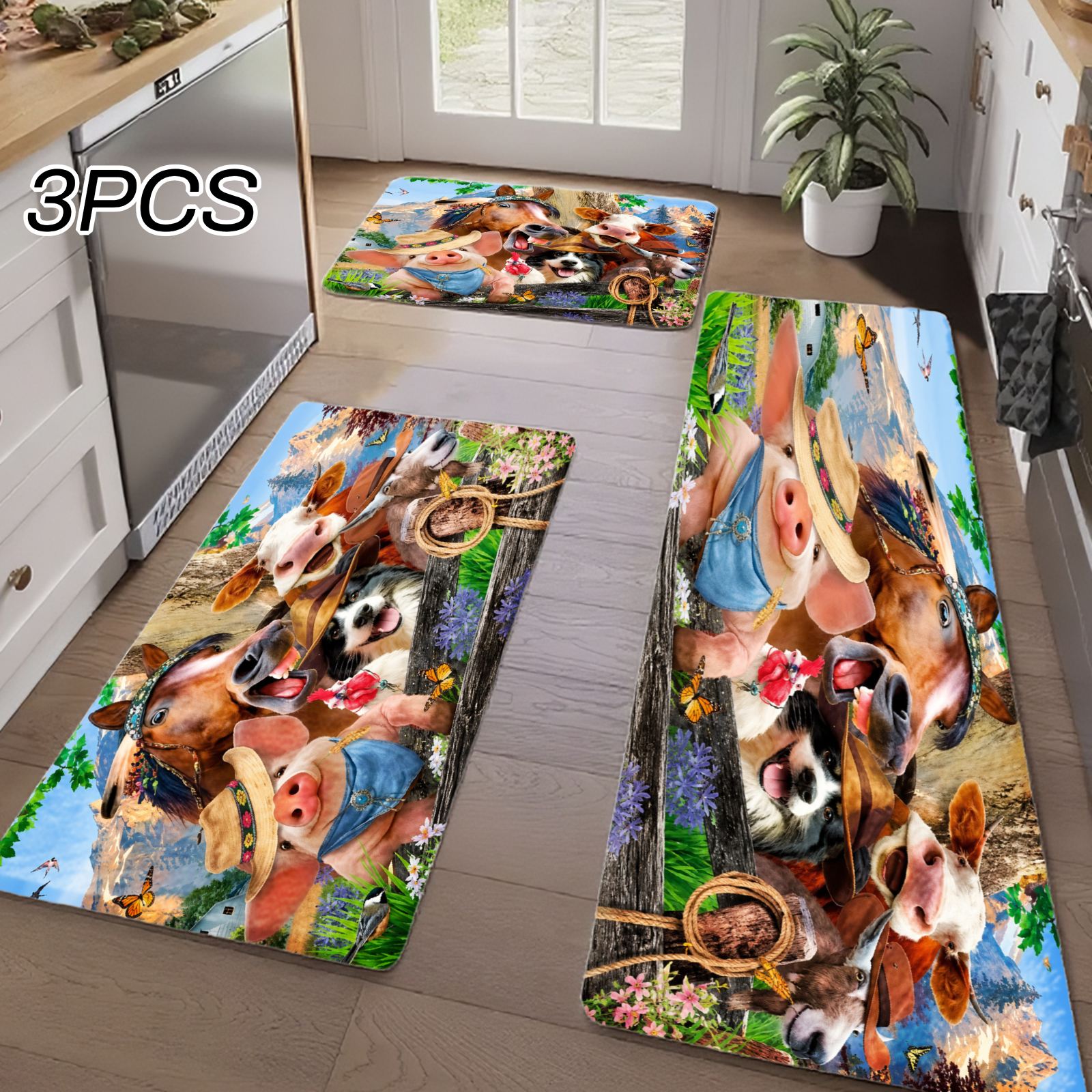 3 Buah Karpet Dapur, Dekorasi  - Home Bathroom Scene ulasan dan harga