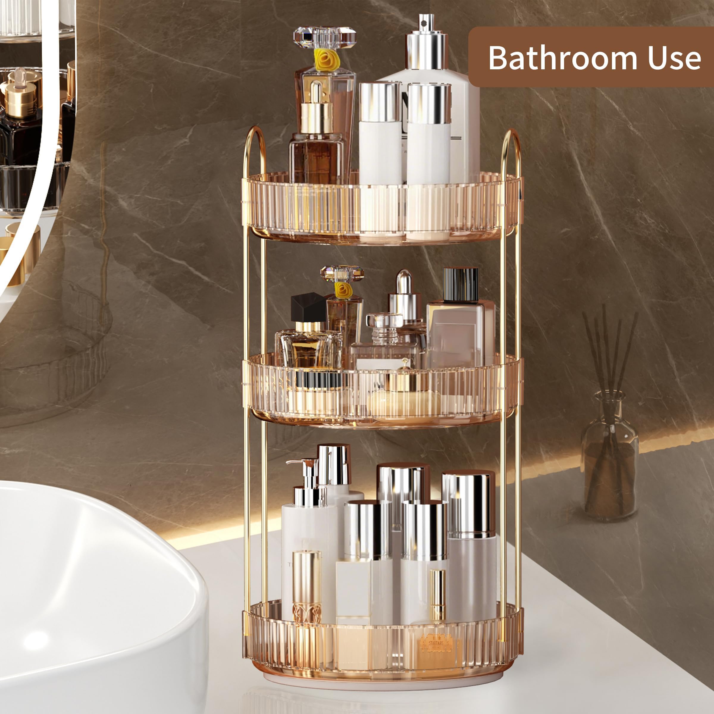 Organizer Makeup Putar 360 Der - Home Essentials Bathroom Organizer ulasan dan harga