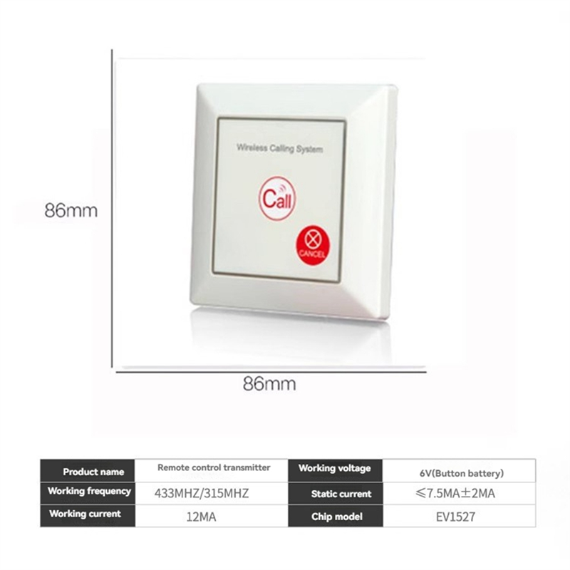 ABGN Caregiver Pager Alarm Tom - Home Bathroom Called ulasan dan harga