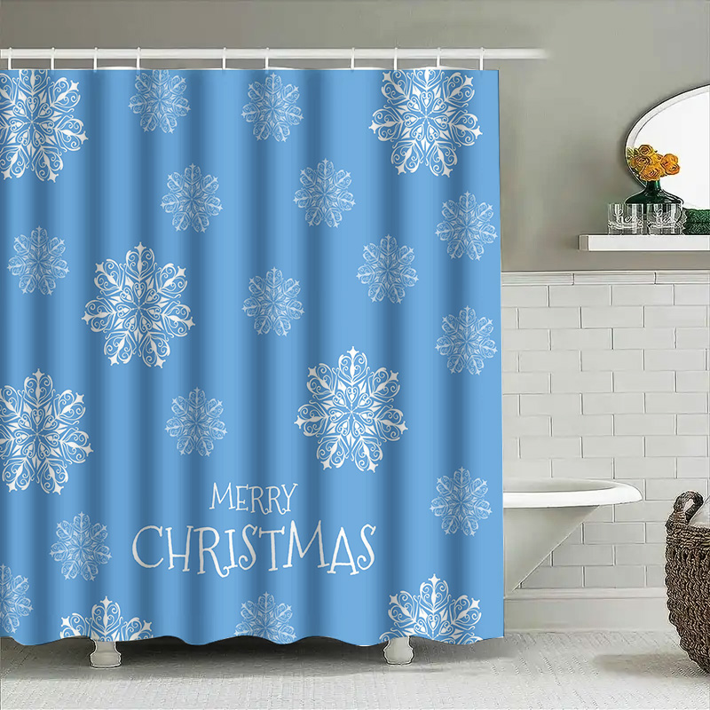 Tirai Mandi Natal Kepingan Sal - Home Decor Bathroom Ideas ulasan dan harga