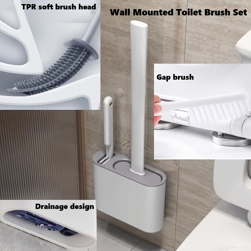 Set Sikat Toilet Gantung Dindi - Home Goods Bathroom Storage ulasan dan harga