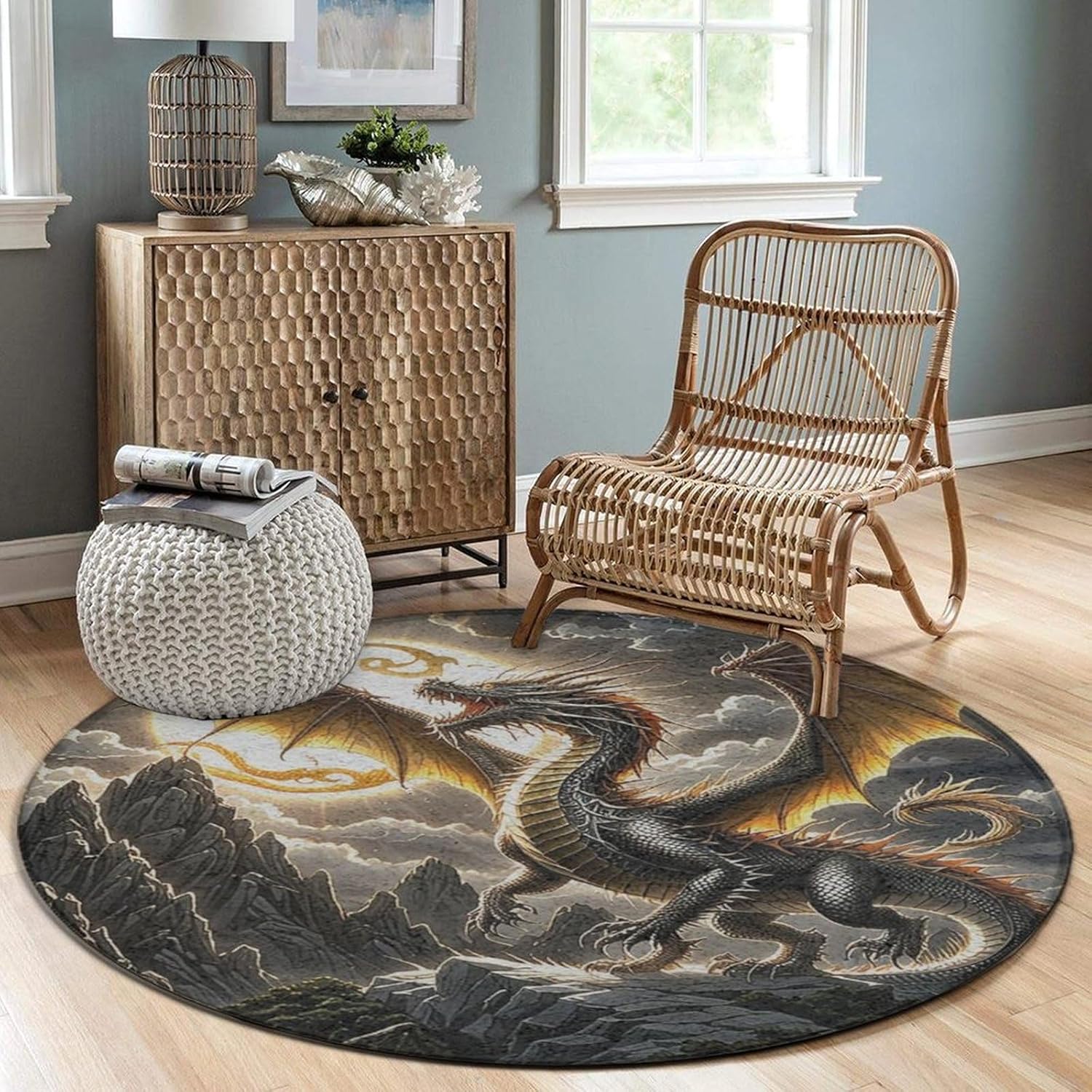 Karpet Bulat Naga Megah Pemand - Home Bathroom Scene ulasan dan harga