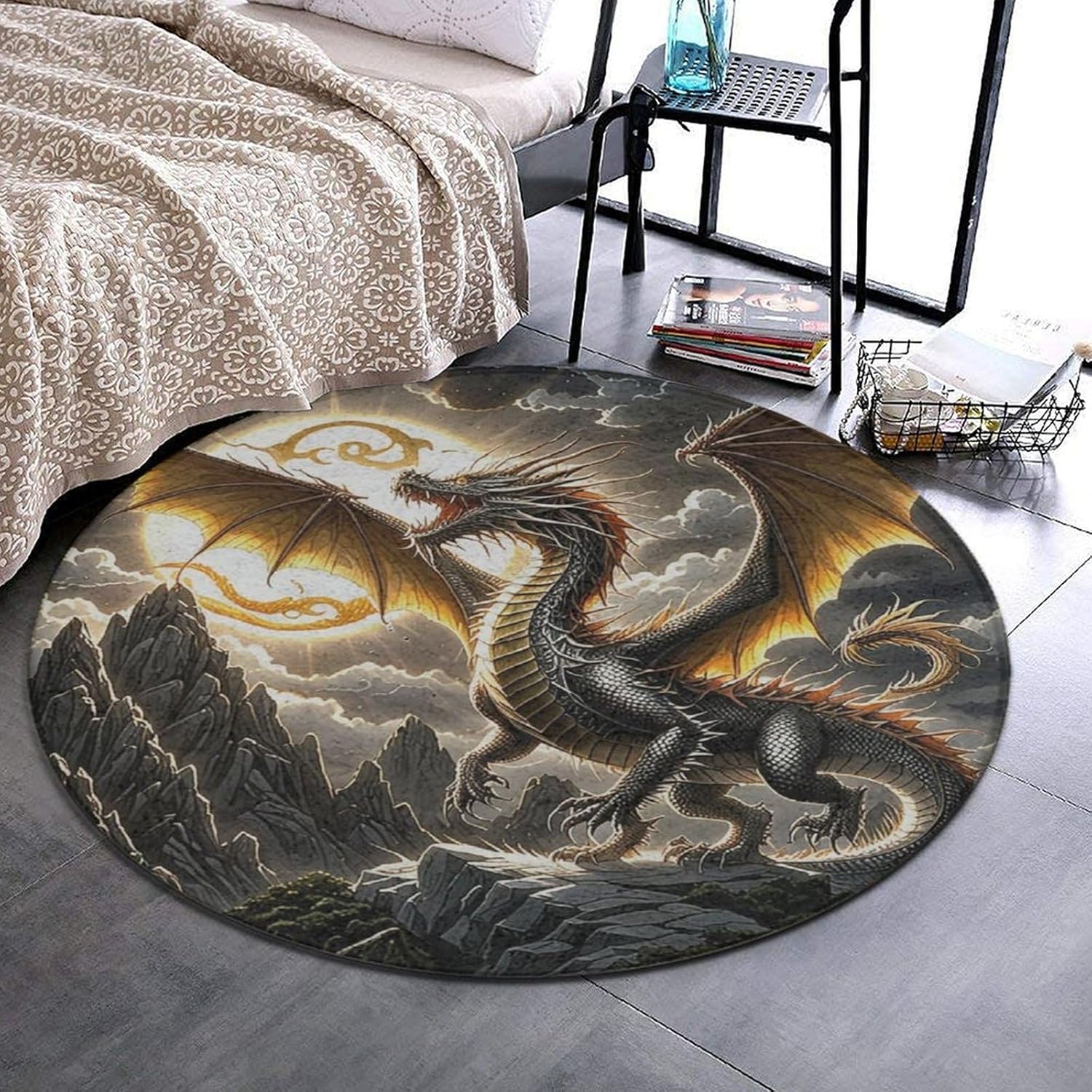 Karpet Bulat Naga Megah Pemand - Home Bathroom Scene ulasan dan harga