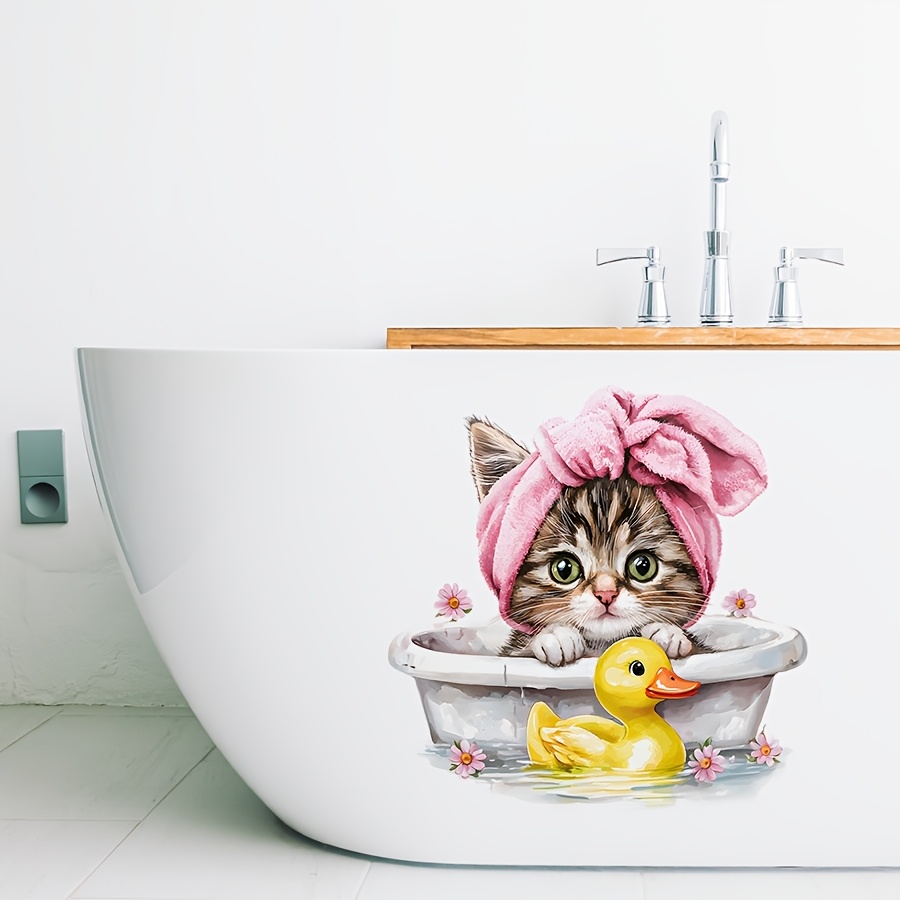 Stiker dinding kamar mandi kuc - Home Bathroom Tiles ulasan dan harga