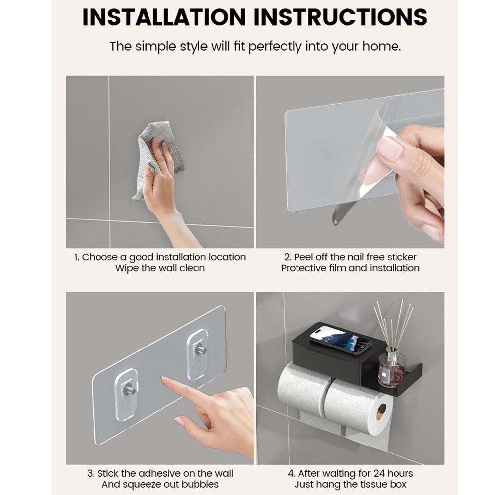 Tempat Tisu Toilet Baja Tahan  - Toilet Paper Holder ulasan dan harga