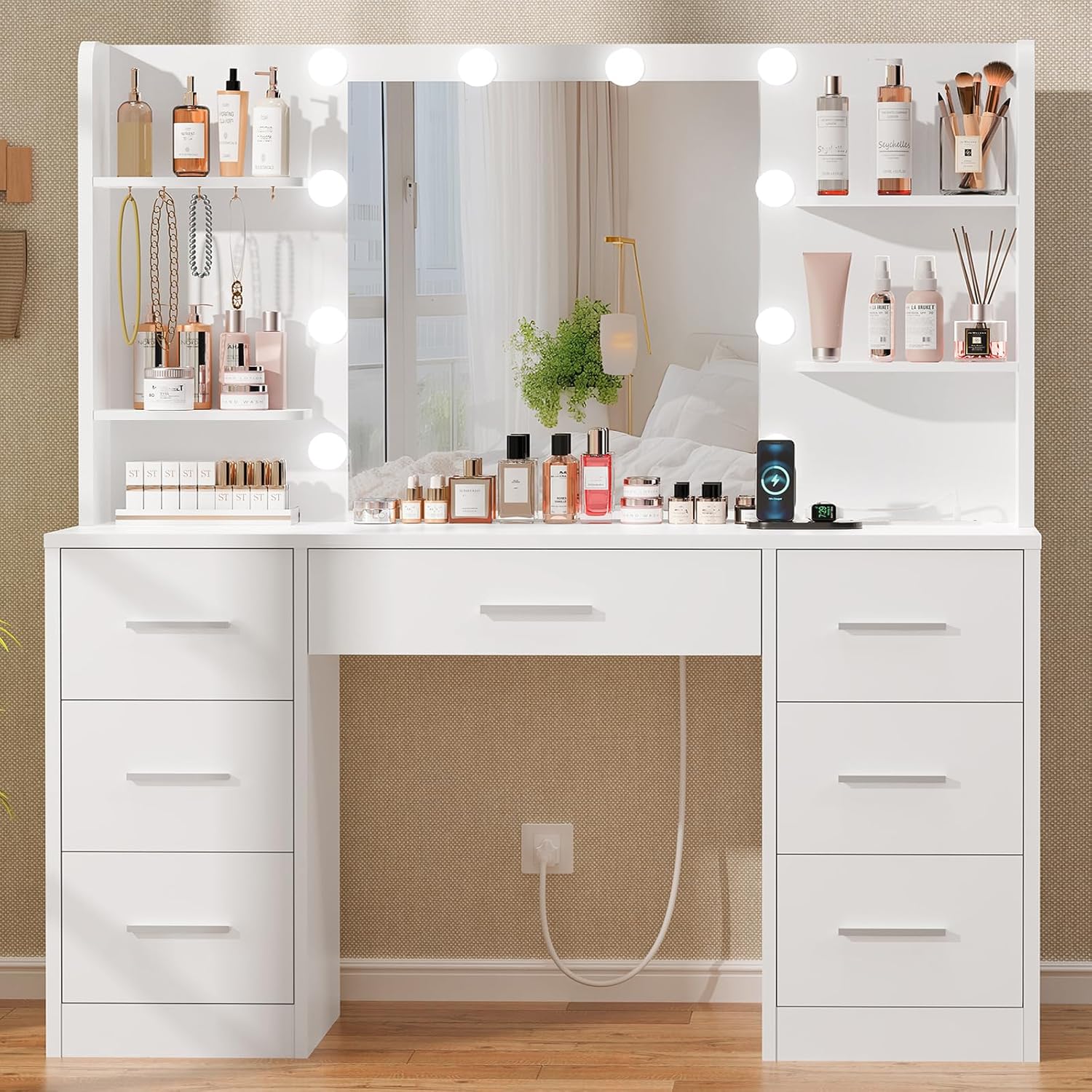 Meja Rias Besar dengan Cermin  - Home Outlet Bathroom Mirrors ulasan dan harga