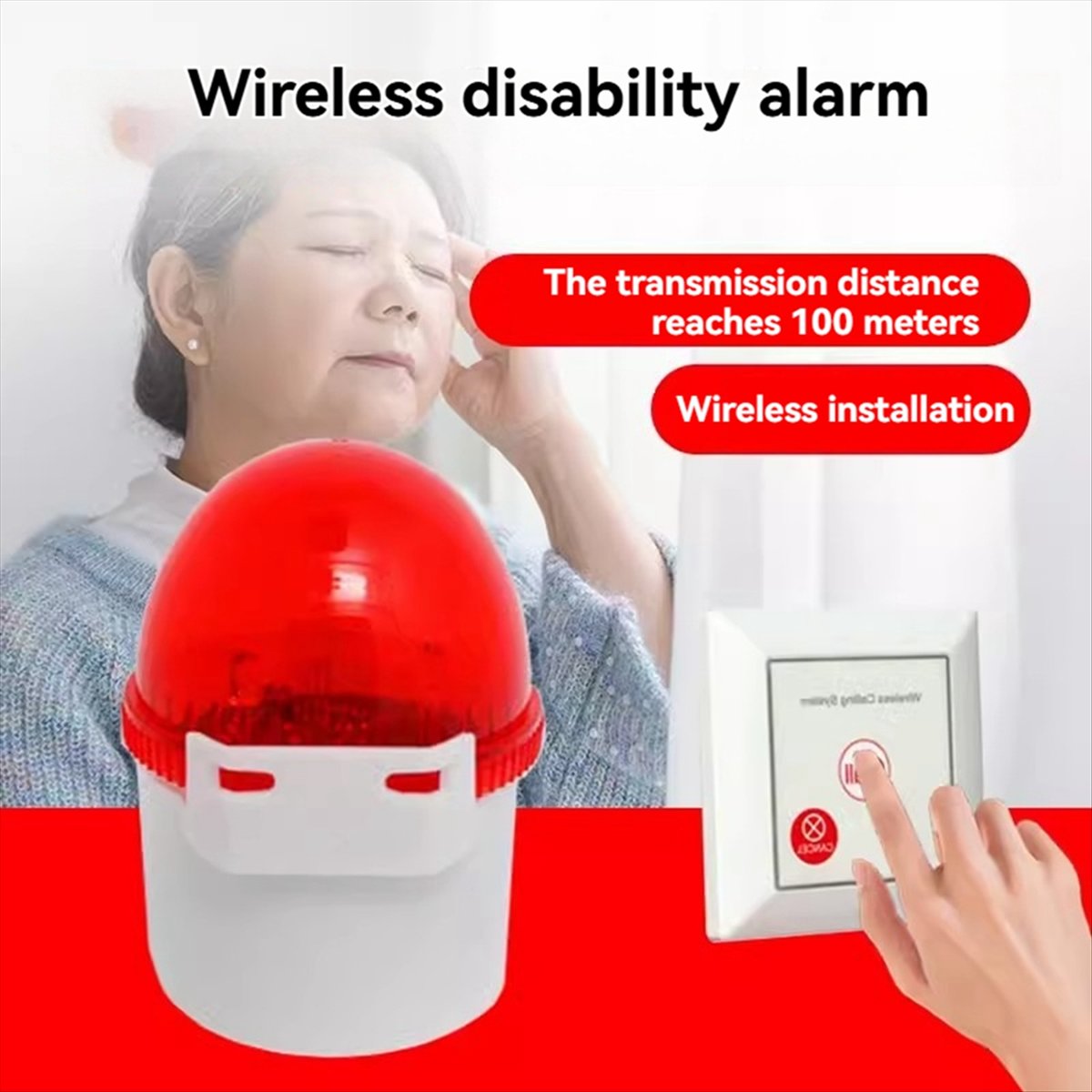 A40I Alarm Pager Perawat Tombo - Home Bathroom Called ulasan dan harga
