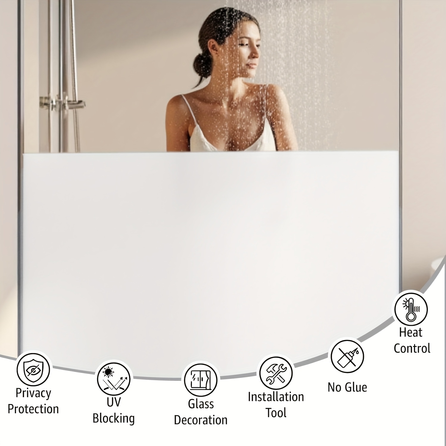 Film Jendela Privasi Berwarna  - Home Office Bathroom ulasan dan harga