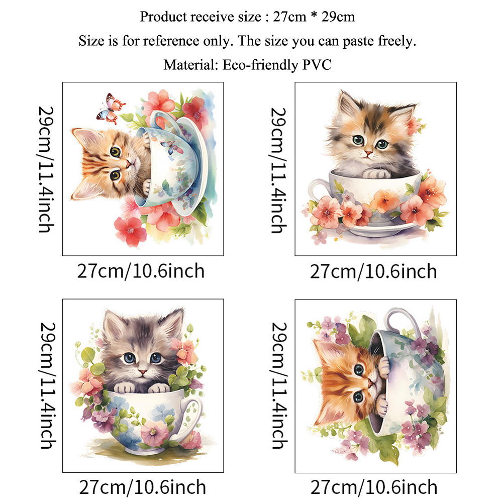 Stiker dinding motif bunga kuc - Home Bathroom Tiles ulasan dan harga