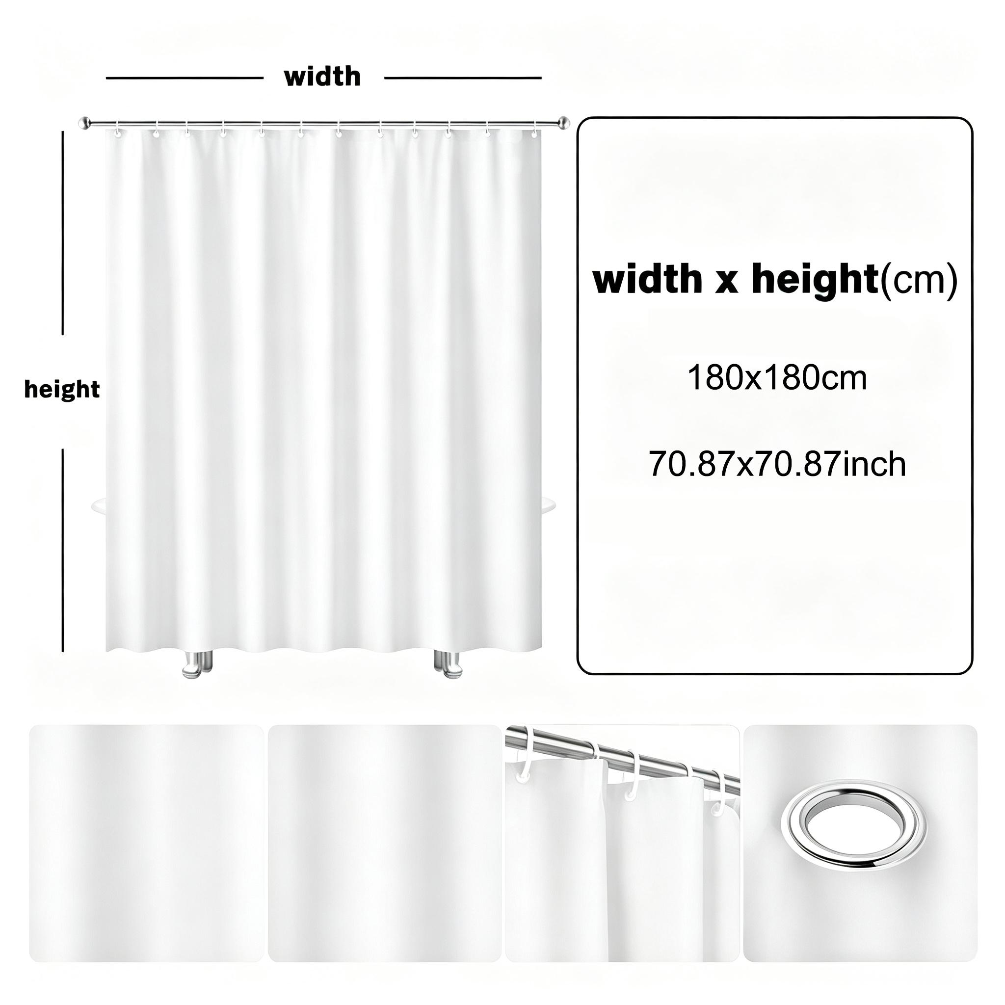 Tirai Kamar Mandi 2D Datar, Ti - Home Bathroom Partition ulasan dan harga