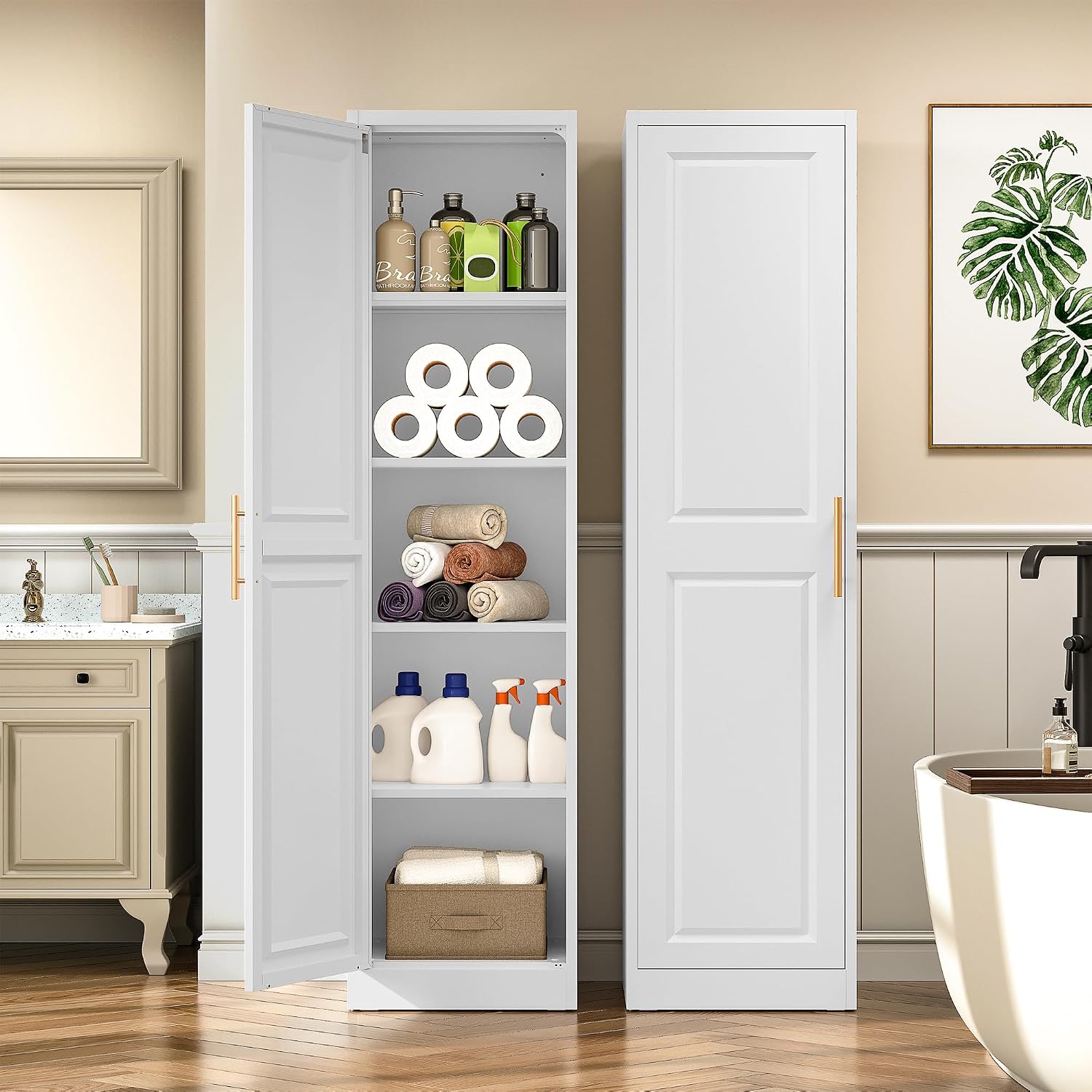 Lemari Penyimpanan Tinggi dan  - Home Goods Bathroom Storage ulasan dan harga