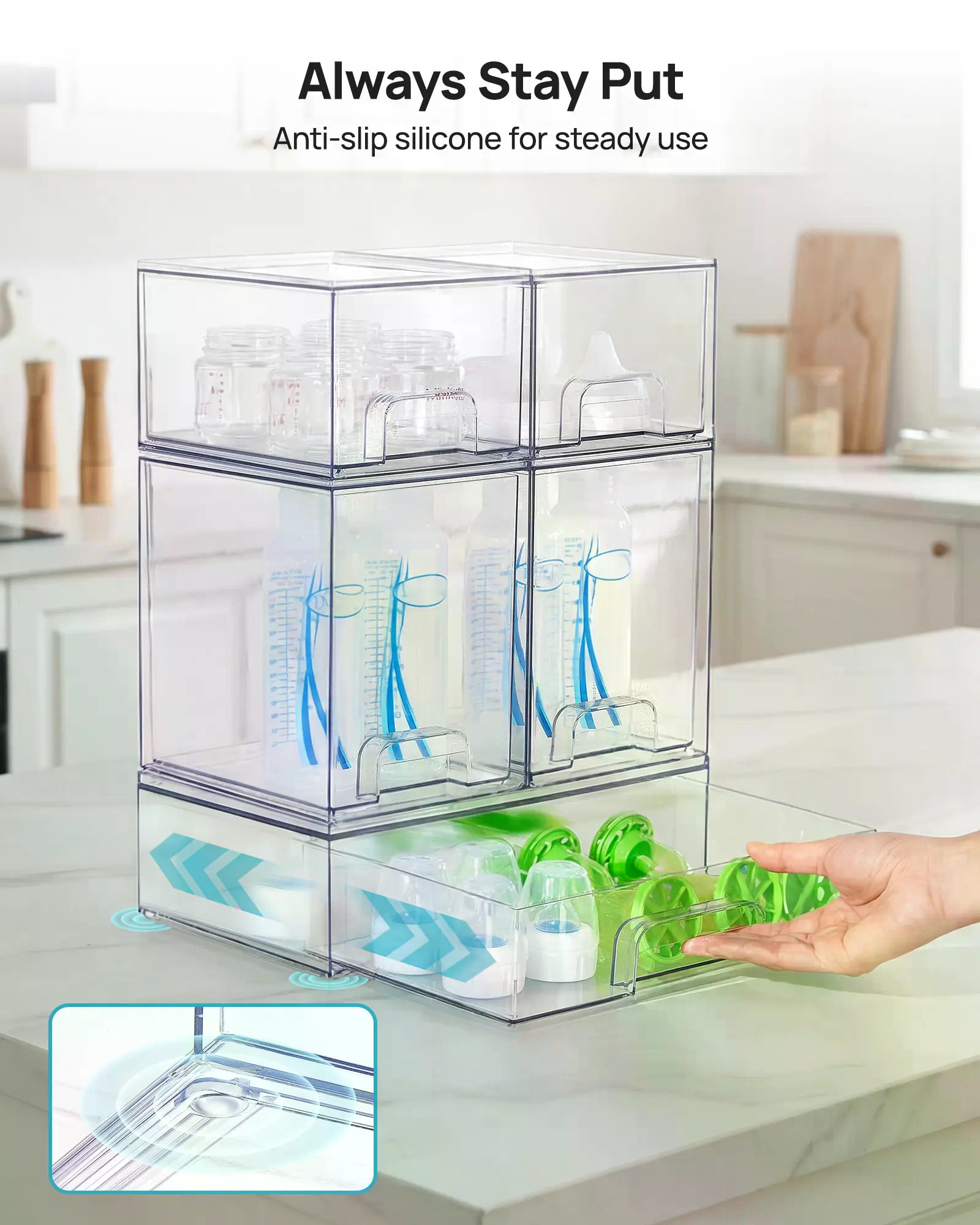 5/8 Set Rak Botol Susun untuk  - Home Bathroom Vanity ulasan dan harga