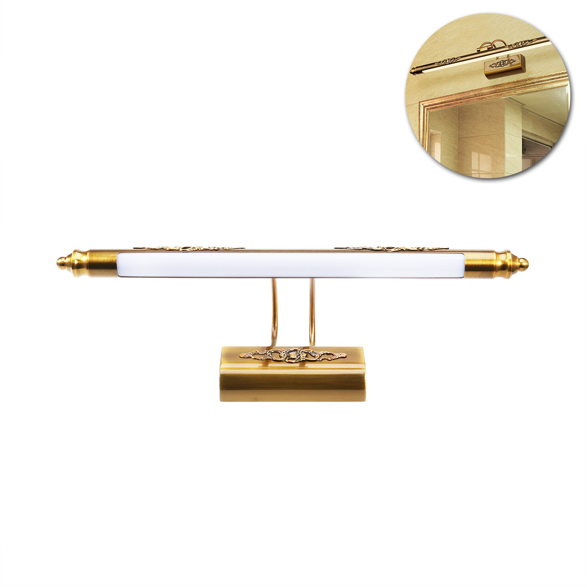 Lampu Cermin Kamar Mandi 50CM, - Home Bathroom Vanity ulasan dan harga