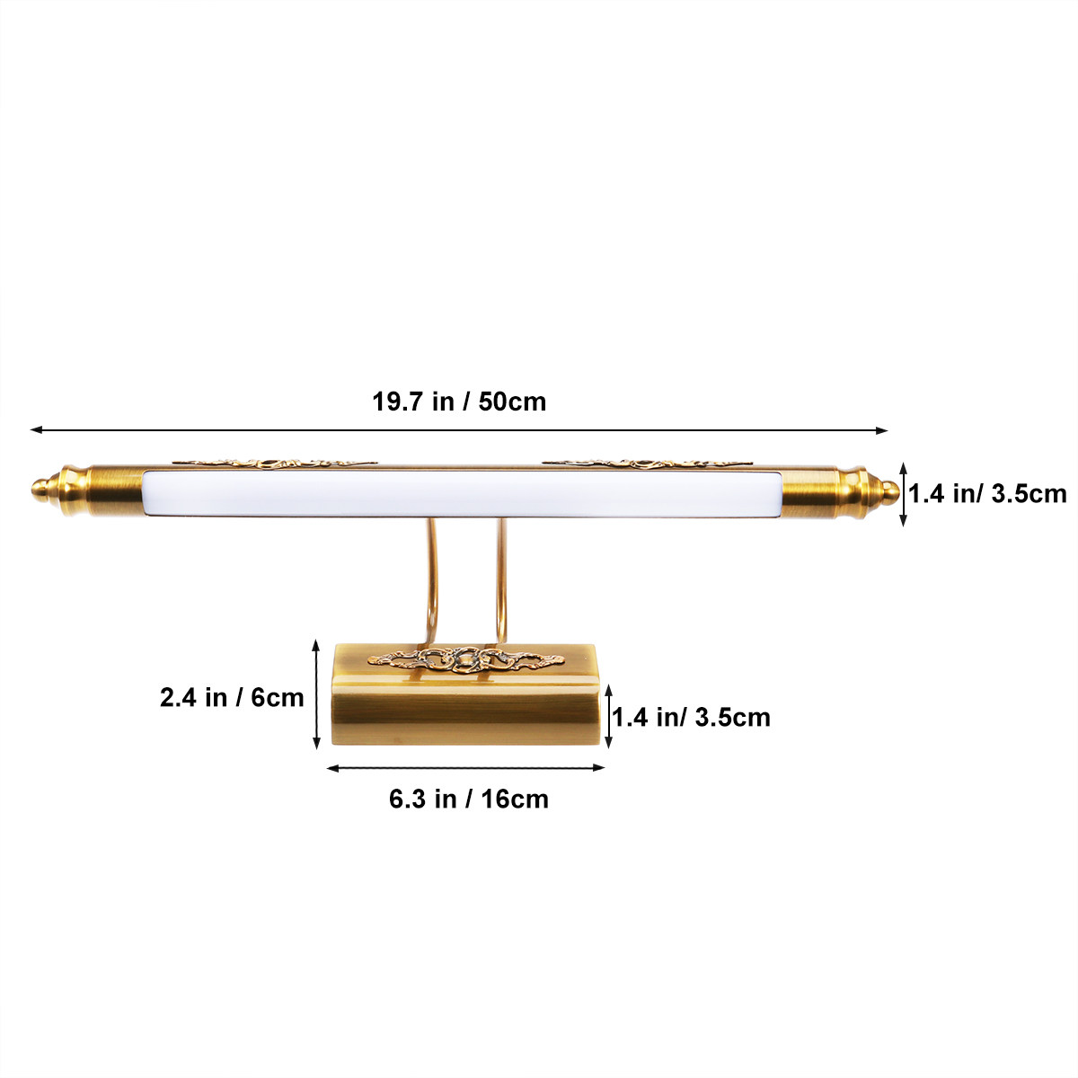 Lampu Cermin Kamar Mandi 50CM, - Home Bathroom Vanity ulasan dan harga