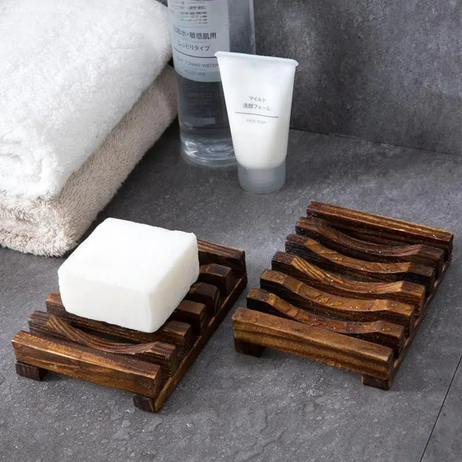 Tempat Sabun Bambu Alami, Rak  - Home Essentials Bathroom Organizer ulasan dan harga