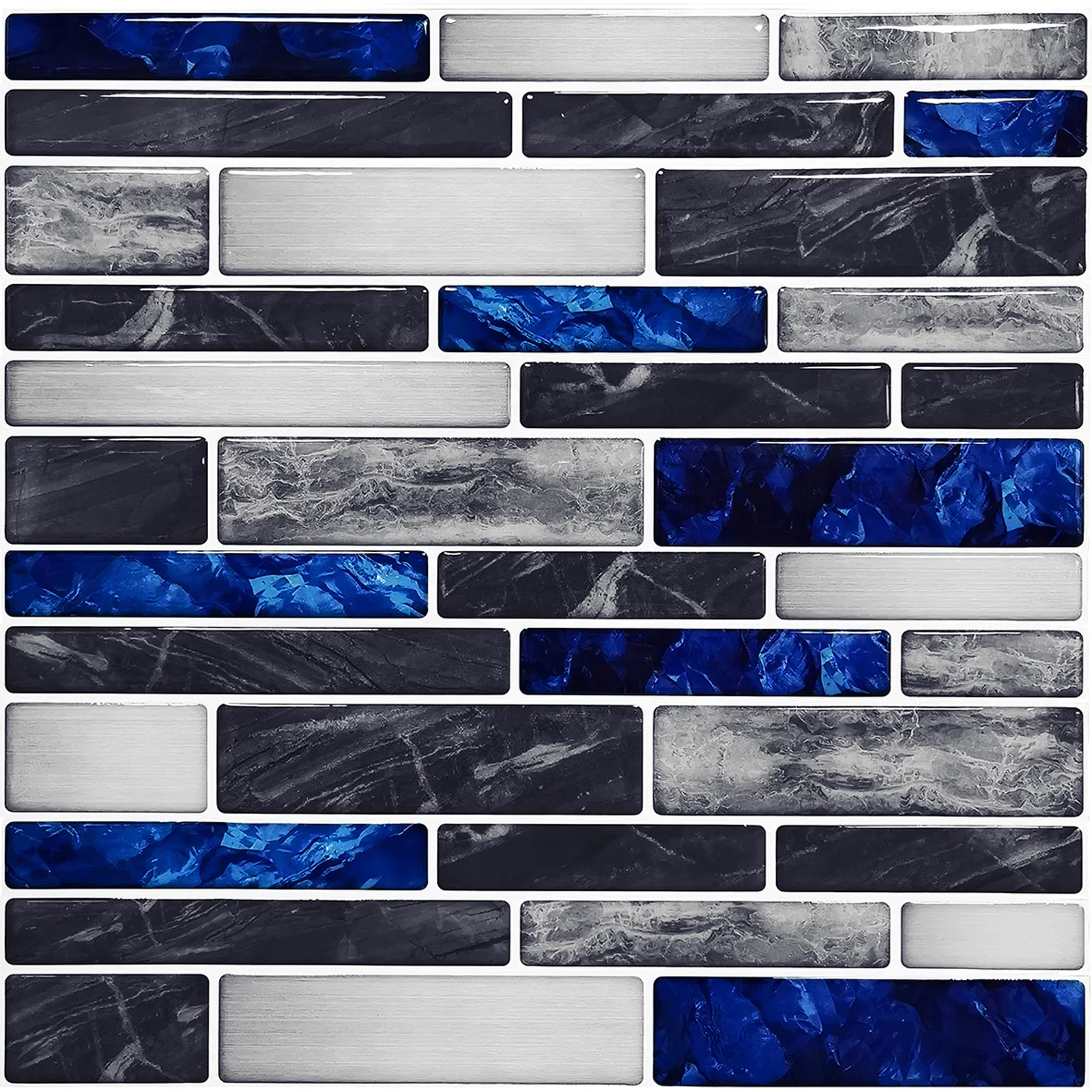 10x stiker ubin 3D mosaik berp - Home Bathroom Tiles ulasan dan harga