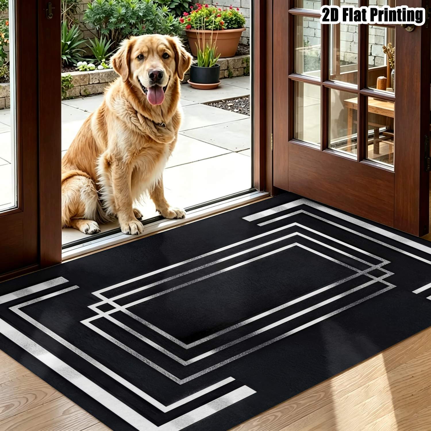 1 buah karpet bermotif geometr - Home Bathroom Scene ulasan dan harga