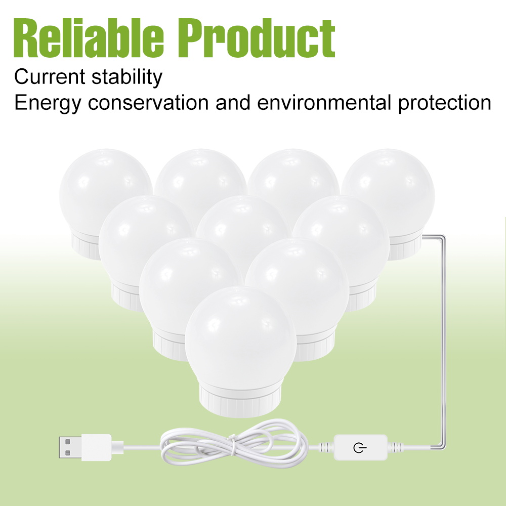 Lampu Cermin Rias LED USB, Lam - Home Bathroom Vanity ulasan dan harga