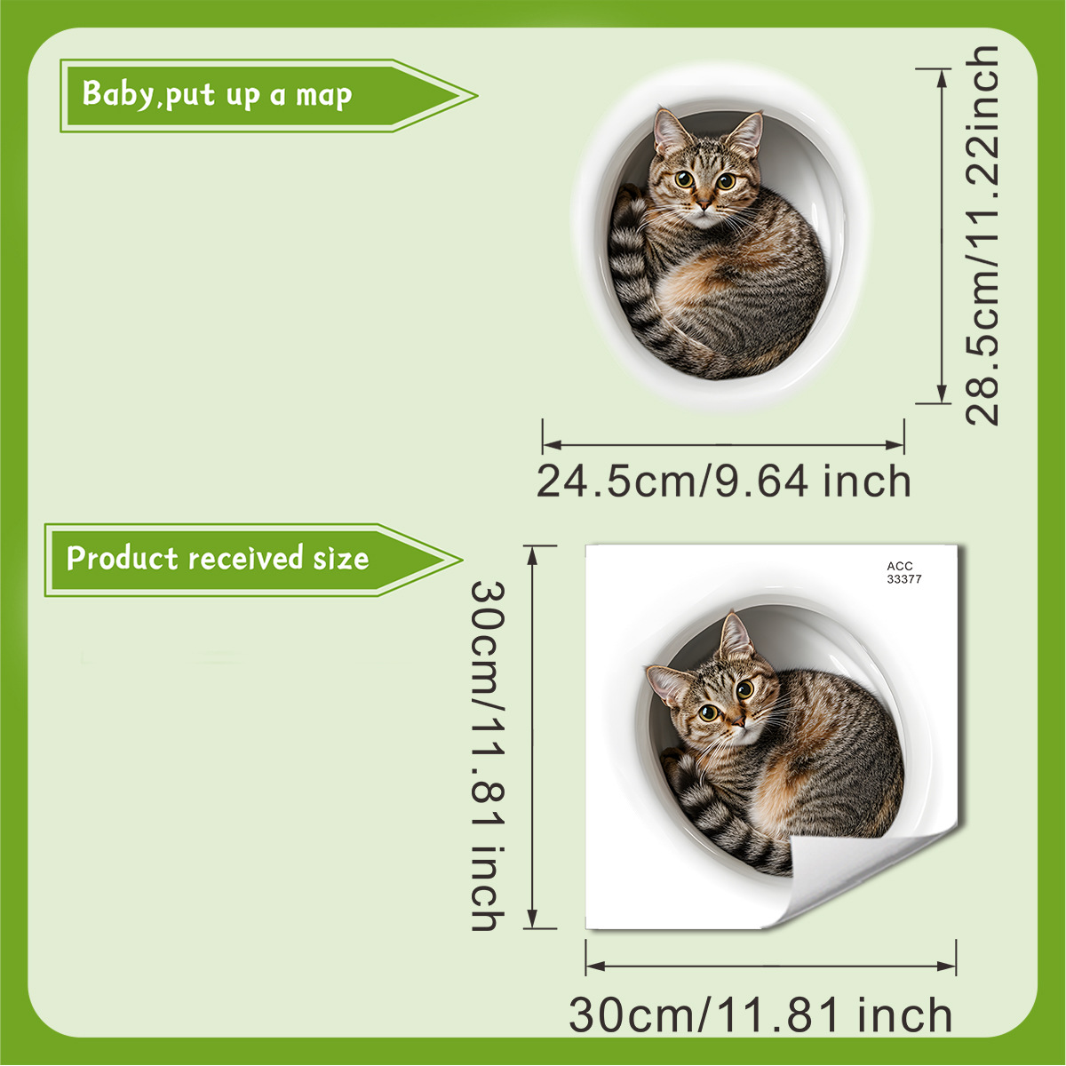 Stiker Toilet Kucing Lucu 3D S - Home Bathroom Gadgets ulasan dan harga