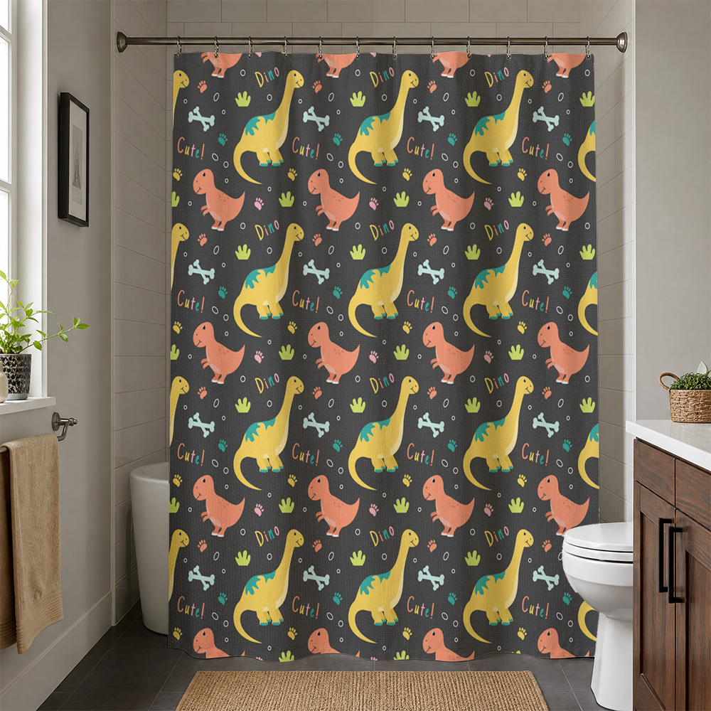 Tirai Mandi Dinosaurus Lucu Ta - Home Decor Bathroom Ideas ulasan dan harga