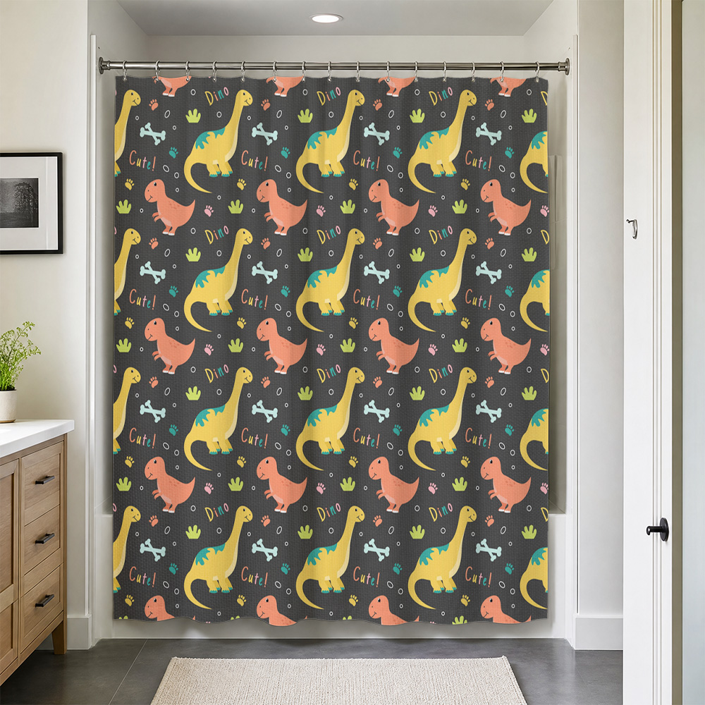 Tirai Mandi Dinosaurus Lucu Ta - Home Decor Bathroom Ideas ulasan dan harga